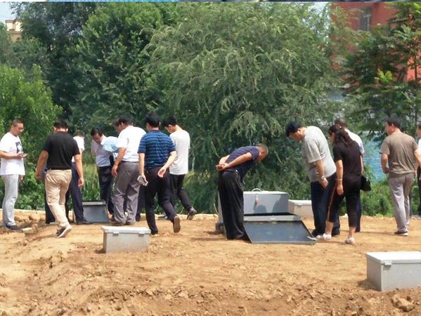河南安阳乡村改造污水项目施工现场